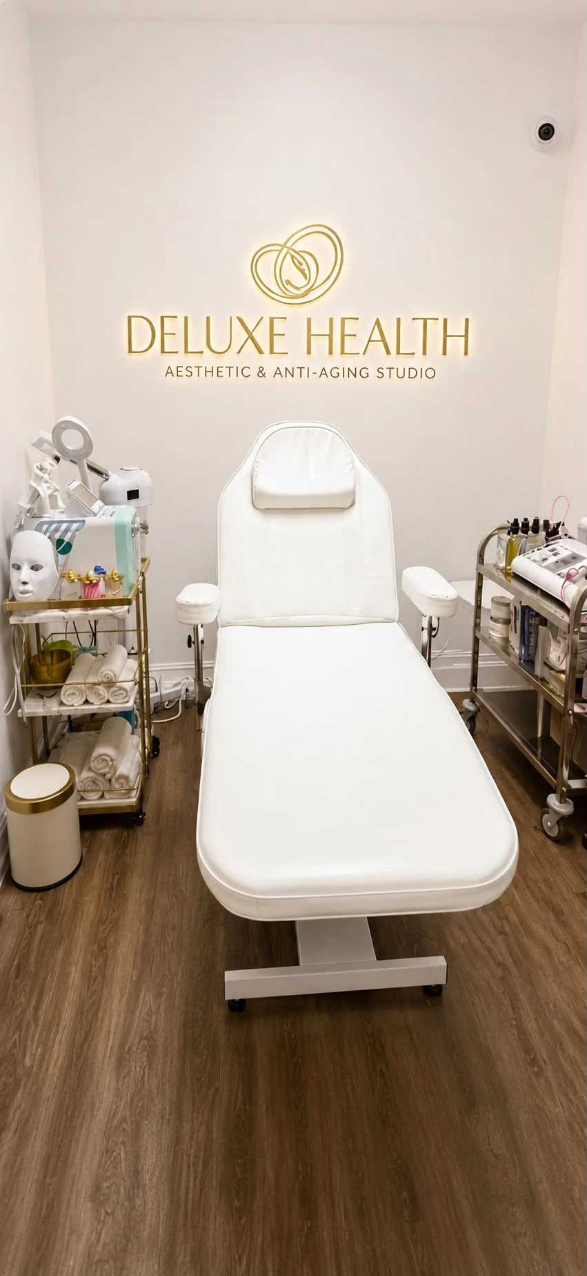 Sala de tratamientos faciales de Deluxe Health